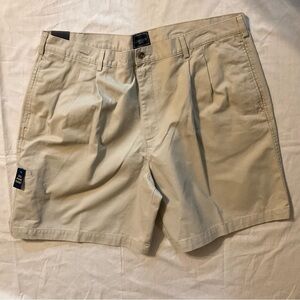 Saddlebred Big Man Shorts Beige Khaki 44 Five Pockets Cell Phone Pocket